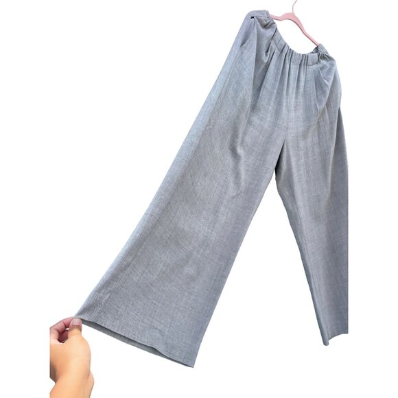 Betsys women’s size 3 waist 32  Large L XL XXL gray Linen wide leg Pants - Picture 5 of 12